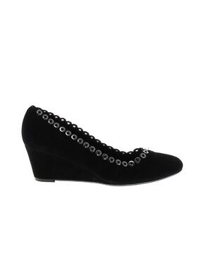 Vaneli Black Wedge Shoes